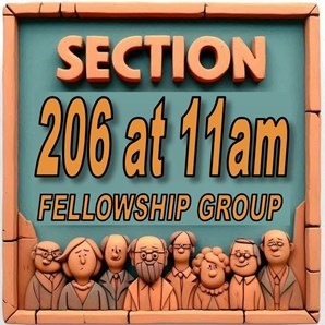 Multicultural and International Fellowship Group in Section 206 at 11am